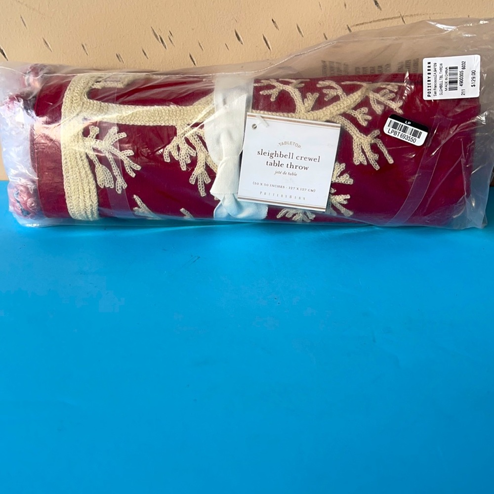 Pottery barn table throw